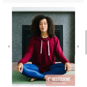 Gently worn Cranberry Boyfriend Hoodie